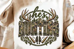 He's Hunting PNG Sublimation Design Product Image 3