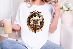 Cool Ghost Bike Halloween PNG Shirt Product Image 4