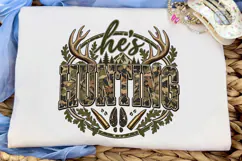 He's Hunting PNG Sublimation Design Product Image 5