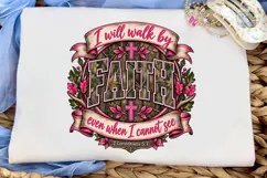Faith Walk Bible Verse PNG Sublimation Product Image 5