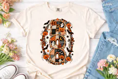 Boo Halloween Patchwork PNG Sublimation Product Image 2