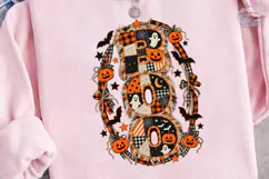 Boo Halloween Patchwork PNG Sublimation Product Image 3