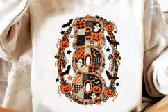 Boo Halloween Patchwork PNG Sublimation Product Image 4