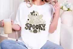 Spooky Ghost PNG Sublimation Shirt Desig Product Image 1