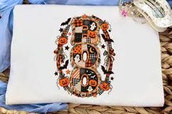 Boo Halloween Patchwork PNG Sublimation Product Image 5