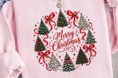 Merry Christmas Wreath PNG Sublimation D Product Image 3
