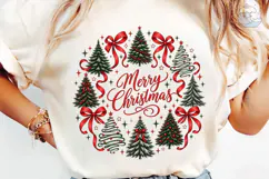 Merry Christmas Wreath PNG Sublimation D Product Image 6