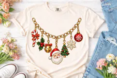 Christmas Charm Bracelet PNG Sublimation Product Image 2