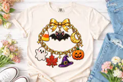 Halloween Charm Wreath PNG Sublimation Product Image 2