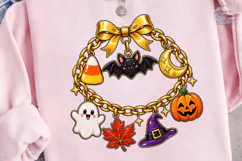 Halloween Charm Wreath PNG Sublimation Product Image 3