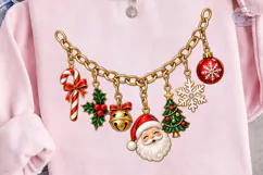 Christmas Charm Bracelet PNG Sublimation Product Image 3