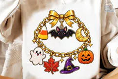 Halloween Charm Wreath PNG Sublimation Product Image 4
