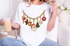 Christmas Charm Bracelet PNG Sublimation Product Image 1