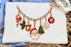 Christmas Charm Bracelet PNG Sublimation Product Image 5