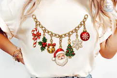 Christmas Charm Bracelet PNG Sublimation Product Image 6