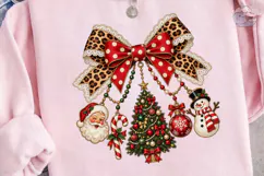 Christmas Ornaments Bow PNG Sublimation Product Image 3