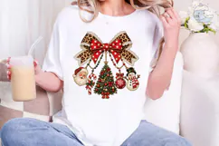 Christmas Ornaments Bow PNG Sublimation Product Image 5