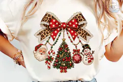 Christmas Ornaments Bow PNG Sublimation Product Image 6