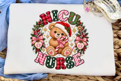 NICU Hours Teddy Bear PNG Sublimation De Product Image 5