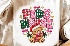 Peds Nurse Christmas PNG Sublimation Des Product Image 4