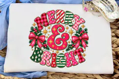 Merry & Bright Christmas PNG Sublimation Product Image 5