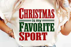 Christmas Favorite Sport PNG Sublimation Product Image 1