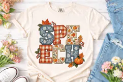 Spooky Fall Pumpkin PNG Shirt Design Product Image 1