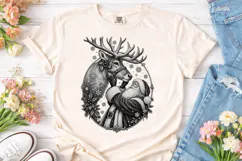 Santa Reindeer Christmas PNG Sublimation Product Image 2