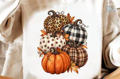 Fall Pumpkin PNG Sublimation Shirt Desig Product Image 4