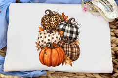 Fall Pumpkin PNG Sublimation Shirt Desig Product Image 1