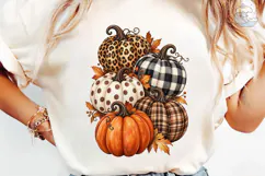 Fall Pumpkin PNG Sublimation Shirt Desig Product Image 6