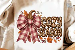 Cozy Season Fall Vibes PNG Shirt Design Product Image 3