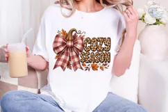 Cozy Season Fall Vibes PNG Shirt Design Product Image 4