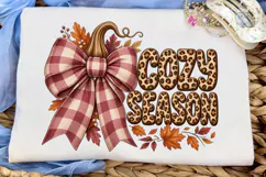 Cozy Season Fall Vibes PNG Shirt Design Product Image 5