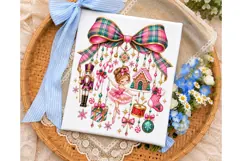 Christmas Bow Ornaments PNG Sublimation Product Image 3