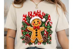 Gingerbread Man Christmas PNG Sublimatio Product Image 1