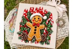 Gingerbread Man Christmas PNG Sublimatio Product Image 2