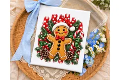 Gingerbread Man Christmas PNG Sublimatio Product Image 3