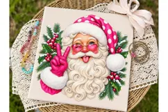 Groovy Santa Christmas PNG Sublimation Product Image 3