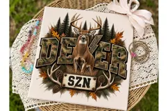 Deer Season SZN PNG Sublimation Design Product Image 1