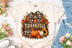Thankful Pumpkin PNG Sublimation Design Product Image 2