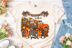 Fall Welcome Pumpkin Patch PNG Shirt Des Product Image 2