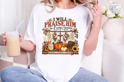 I Will Praise Him Every Season PNG Shirt Product Image 4