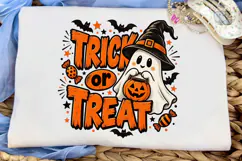Trick or Treat Ghost PNG Sublimation Shi Product Image 5
