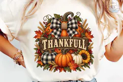 Thankful Pumpkin PNG Sublimation Design Product Image 6