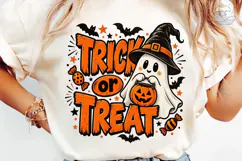 Trick or Treat Ghost PNG Sublimation Shi Product Image 6