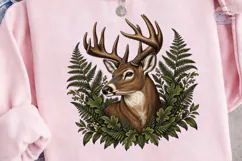 Deer Fern Forest PNG Shirt Design Product Image 3