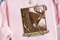 Deer Buck Scripture PNG Shirt Design Product Image 2