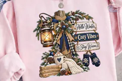 Hello Winter Cozy Vibes PNG Sublimation Product Image 3