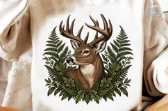 Deer Fern Forest PNG Shirt Design Product Image 4